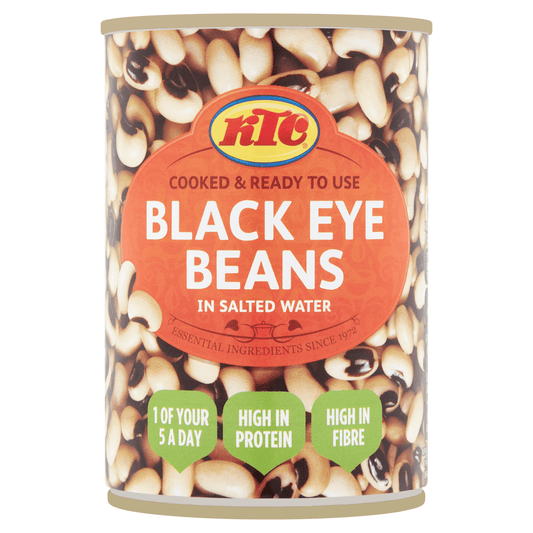 KTC Black Eye Beans in Salted Water 400g - UK Food & Drink - 5013635755257