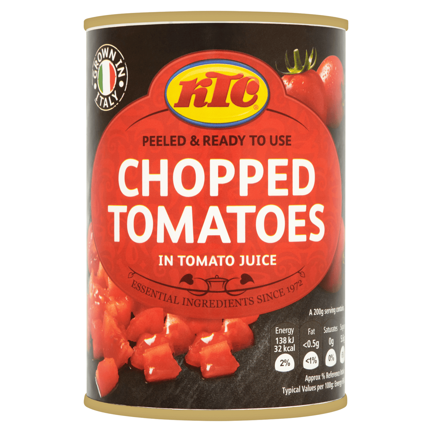 KTC Chopped Tomatoes in Tomato Juice 400g - UK Food & Drink - 5013635312108