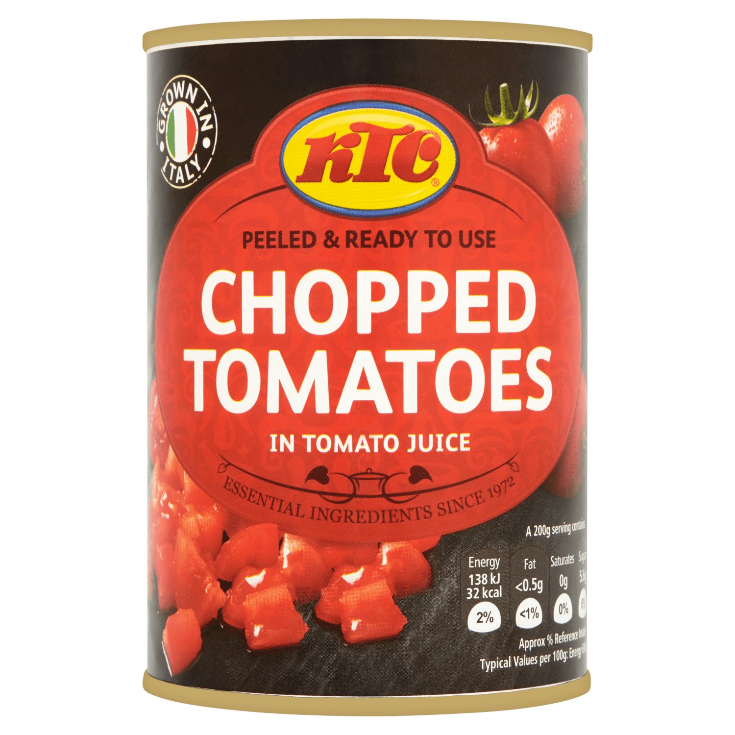 KTC Chopped Tomatoes in Tomato Juice 400g - UK Food & Drink - 5013635312108