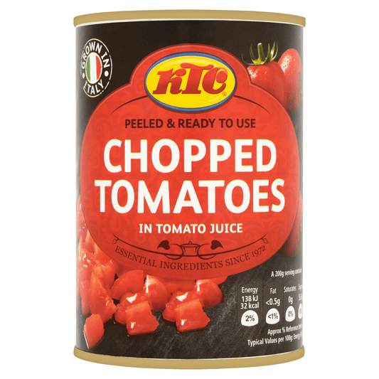 KTC Chopped Tomatoes in Tomato Juice 400g - UK Food & Drink - 5013635312108