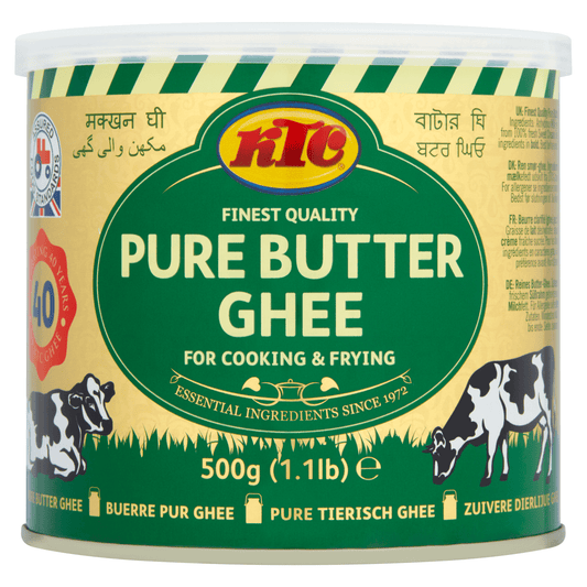 KTC Finest Quality Pure Butter Ghee 500g - UK Food & Drink - 5013635101047