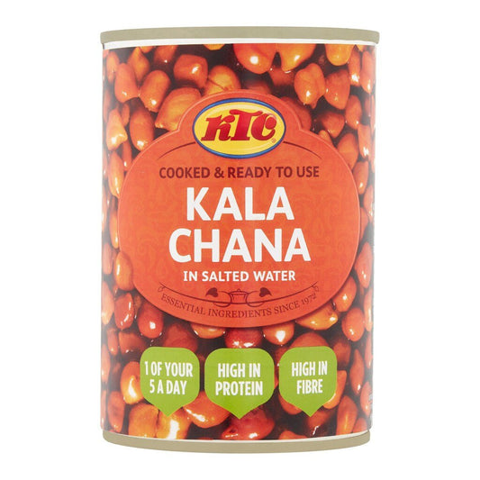 KTC Kala Chana in Salted Water 400g - UK Food & Drink - 5013635350704