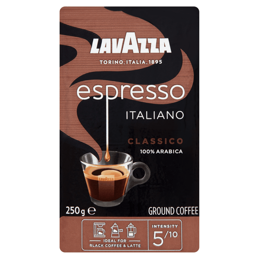 Lavazza Espresso Italiano Classico Ground Coffee 250g - UK Food & Drink - 8000070012837