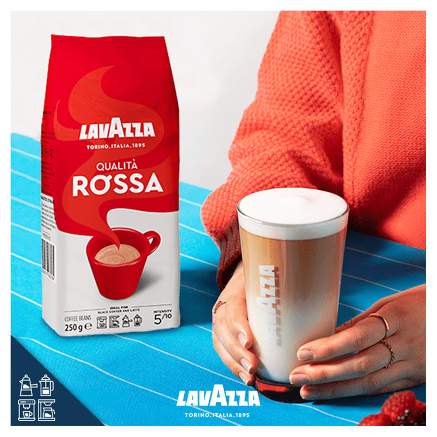 Lavazza Qualit√† Rossa Coffee Beans 250g - UK Food & Drink - 8000070036284