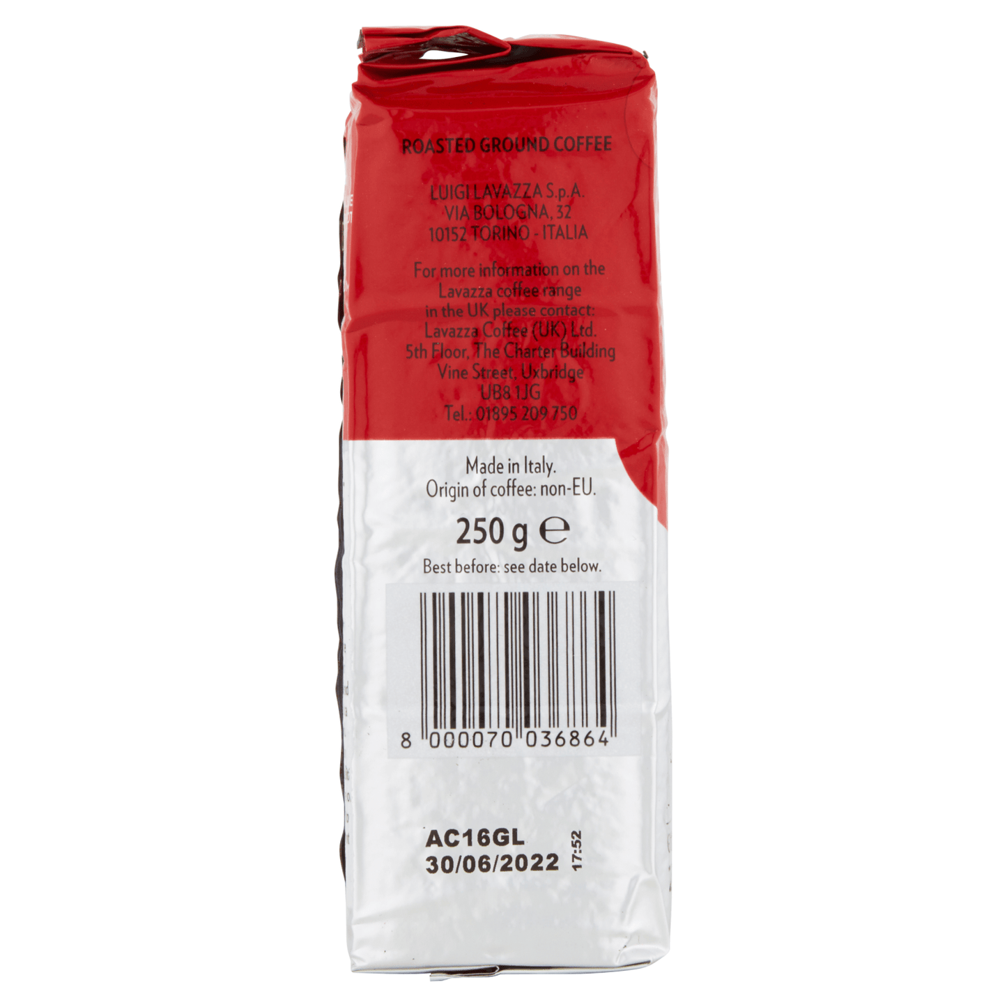 Lavazza Qualit√† Rossa Ground Coffee 250g - UK Food & Drink - 8000070036864