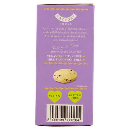 Lazy Day Foods Chocolate Chip Shortbread 150g - UK Food & Drink - 5060139660204
