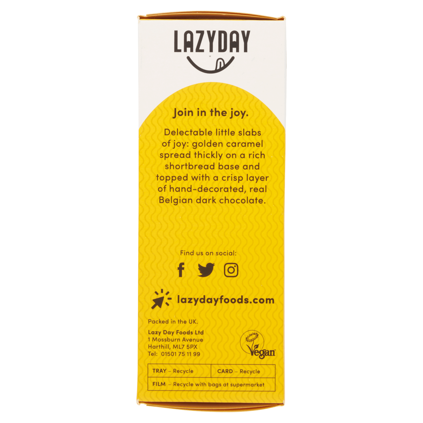 LAZYDAY Millionaire's Shortbread 5 Slices 150g - UK Food & Drink - 5060139660112