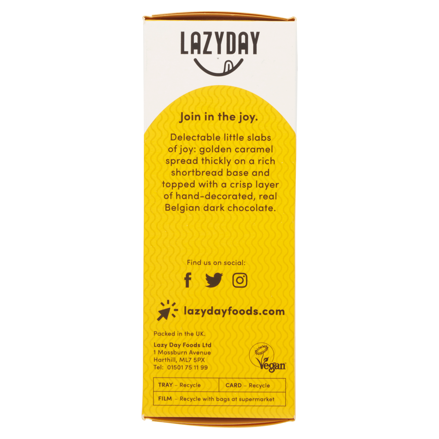 LAZYDAY Millionaire's Shortbread 5 Slices 150g - UK Food & Drink - 5060139660112