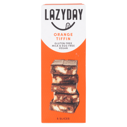 LAZYDAY Orange Tiffin 5 Slices 150g - UK Food & Drink - 5060139660273