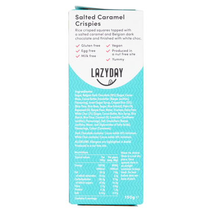 LAZYDAY Salted Caramel Crispies 150g - UK Food & Drink - 5060139662130