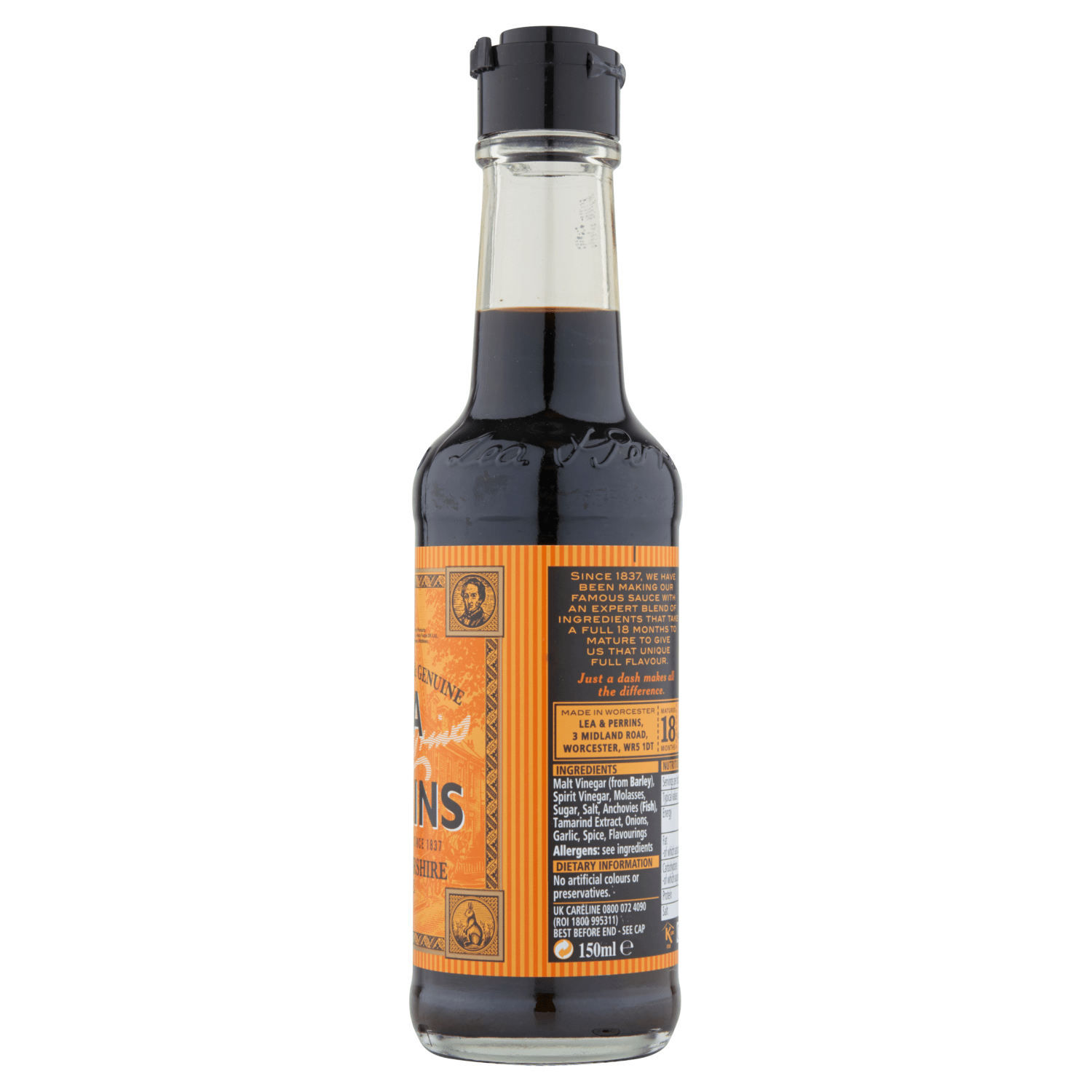Lea & Perrins Worcestershire Sauce 150ml - UK Food & Drink - 5000111041836