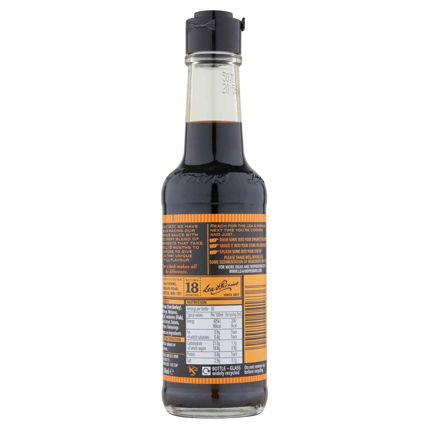 Lea & Perrins Worcestershire Sauce 150ml - UK Food & Drink - 5000111041836