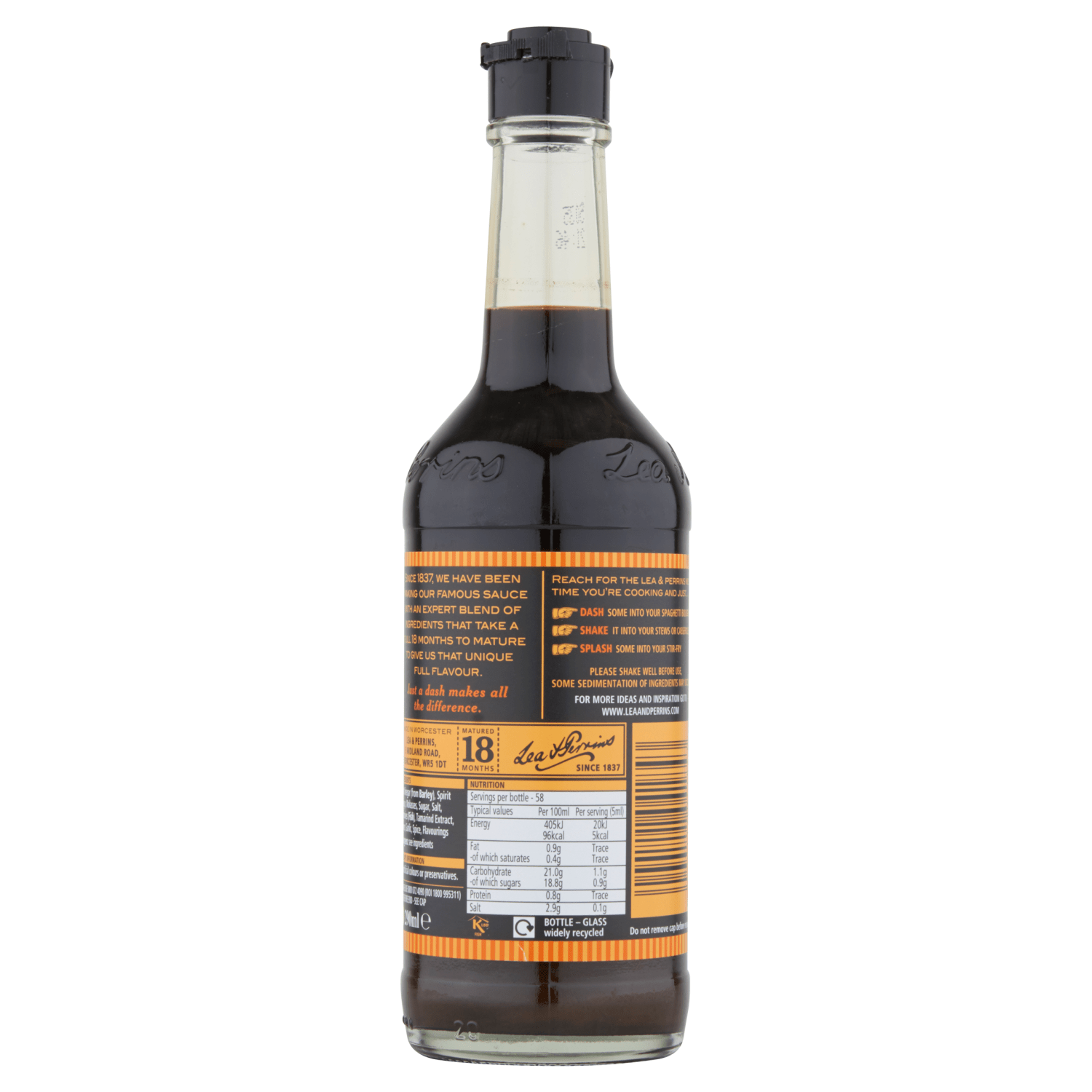 Lea & Perrins Worcestershire Sauce 290ml - UK Food & Drink - 5000111041843