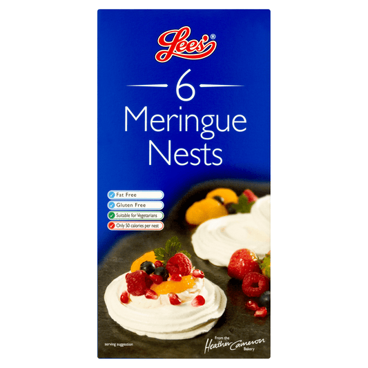 Lees' 6 Meringue Nests - UK Food & Drink - 5010082835020