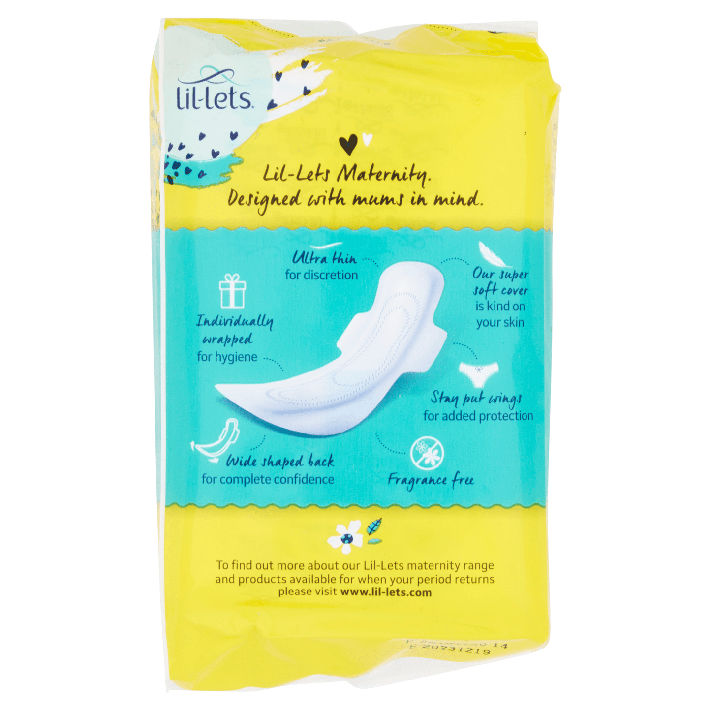 Lil - Lets Maternity 12 Ultra Pads with Wings - UK Food & Drink - 5025971207307