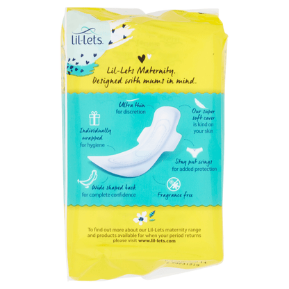 Lil - Lets Maternity 12 Ultra Pads with Wings - UK Food & Drink - 5025971207307