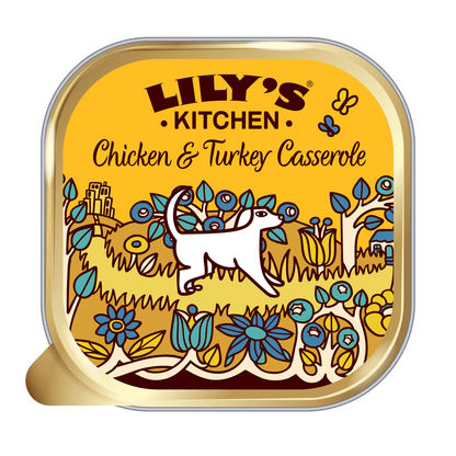 Lily's Kitchen Chicken & Turkey Casserole Adult Wet Dog Food 150g - UK Food & Drink - 5060184246088