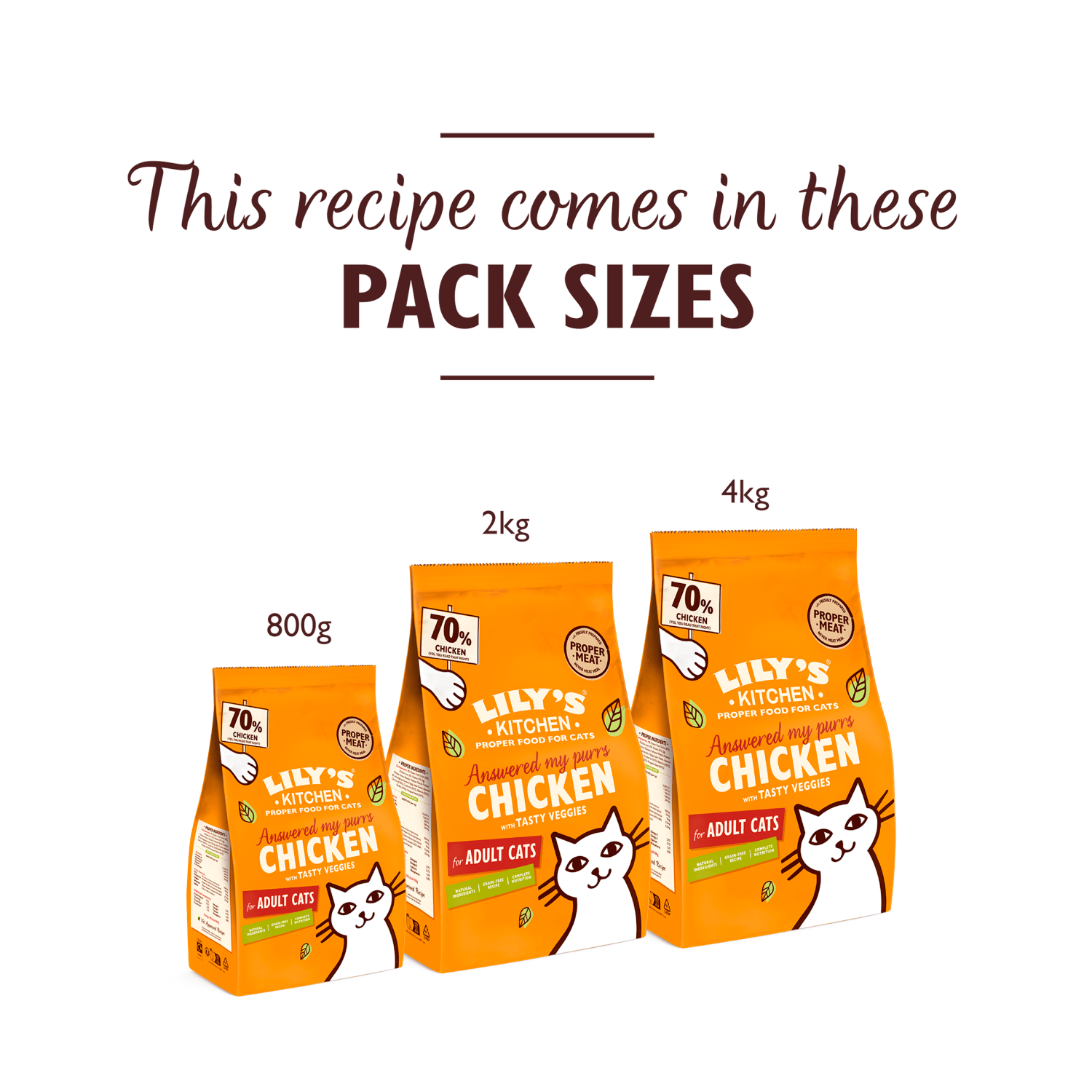 Lily's Kitchen Chicken with Tasty Veggies For Adult Cats 800g - UK Food & Drink - 5060184243384