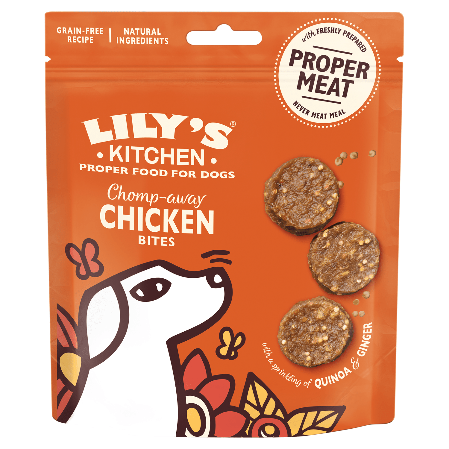 Lily's Kitchen Chomp - Away Chicken Bites 70g - UK Food & Drink - 5060184249812
