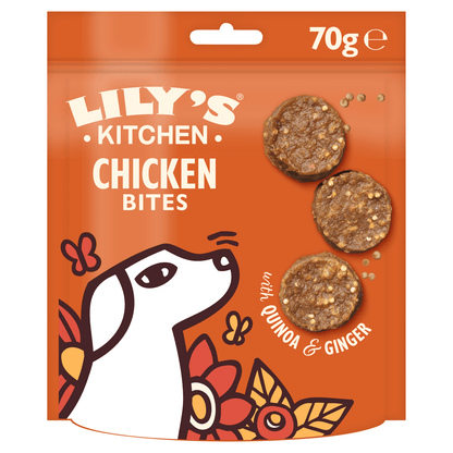 Lily's Kitchen Chomp - Away Chicken Bites 70g - UK Food & Drink - 5060184249812