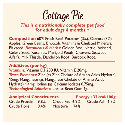 Lily's Kitchen Cottage Pie Adult Wet Dog Food 400g - UK Food & Drink - 5060184240024