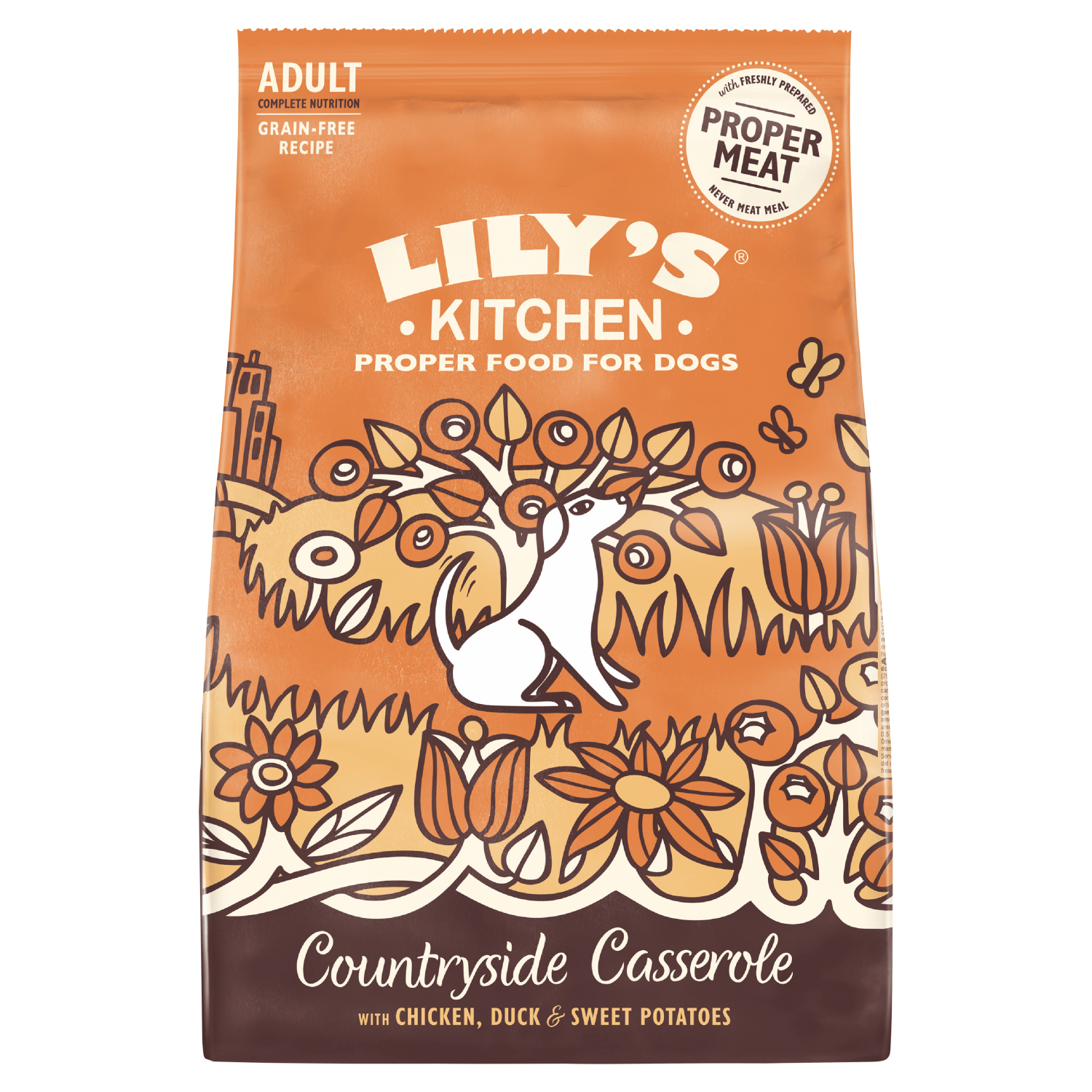 Lily's Kitchen Countryside Casserole with Chicken, Duck & Sweet Potatoes 1kg - UK Food & Drink - 5060184240512