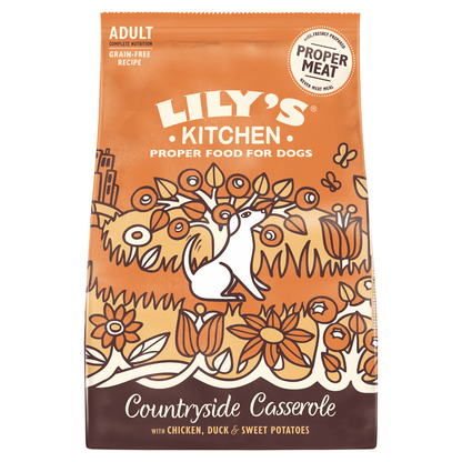 Lily's Kitchen Countryside Casserole with Chicken, Duck & Sweet Potatoes 1kg - UK Food & Drink - 5060184240512