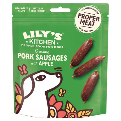 Lily's Kitchen Cracking Pork Sausages with Apple 70g - UK Food & Drink - 5056273602316