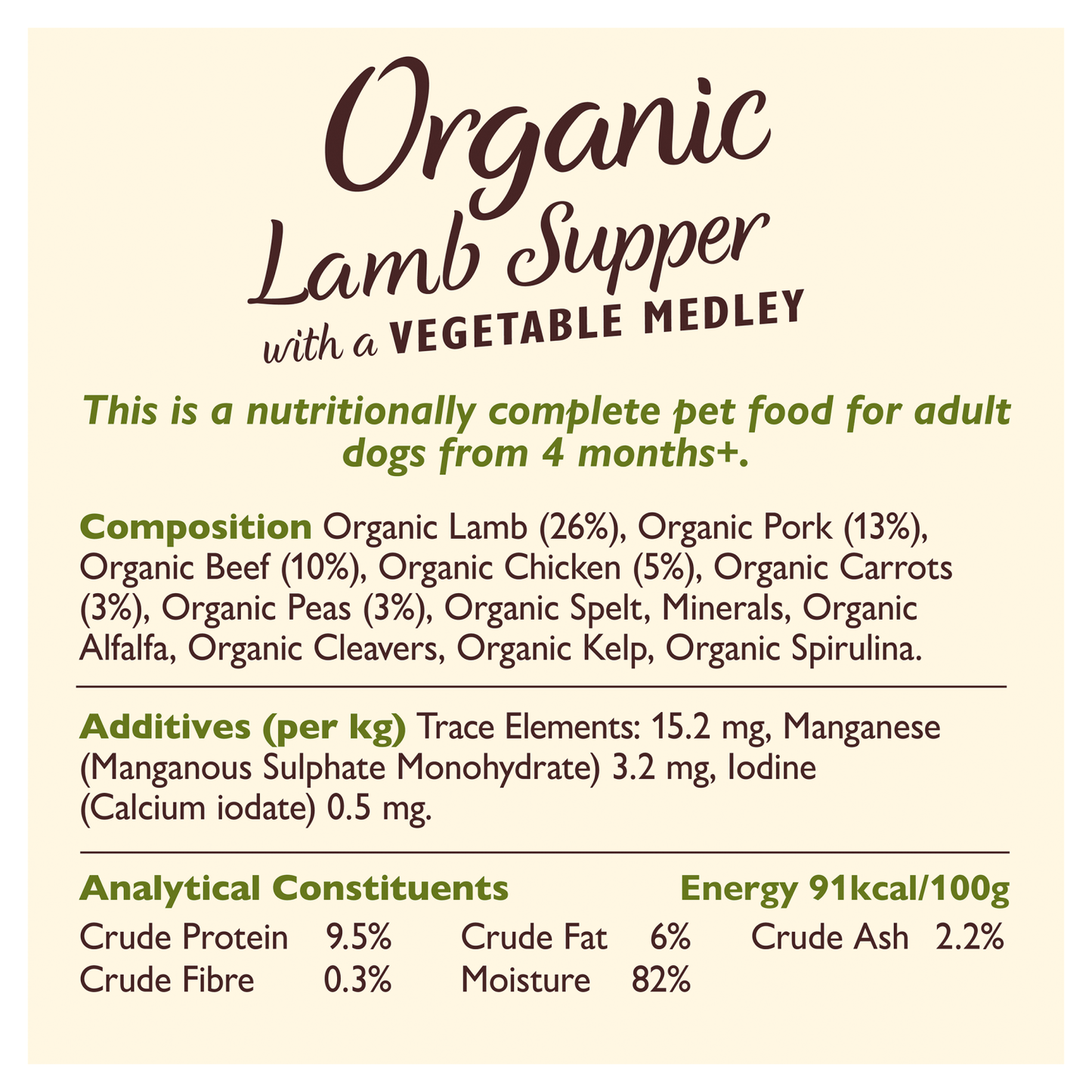 Lily's Kitchen Organic Lamb Supper 150g - UK Food & Drink - 5060184240055
