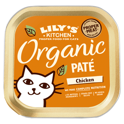 Lily's Kitchen Organic Pate Chicken 85g - UK Food & Drink - 5060184243230