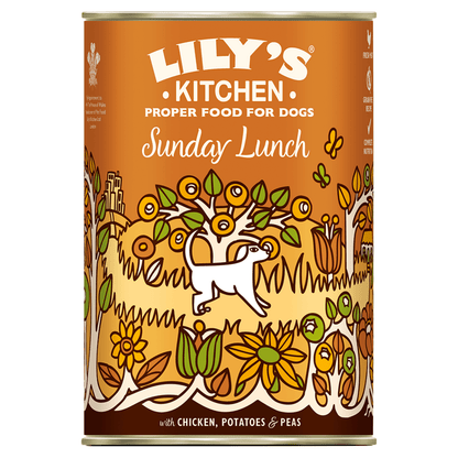 Lily's Kitchen Proper Food for Dogs Sunday Lunch 400g - UK Food & Drink - 5060184242967