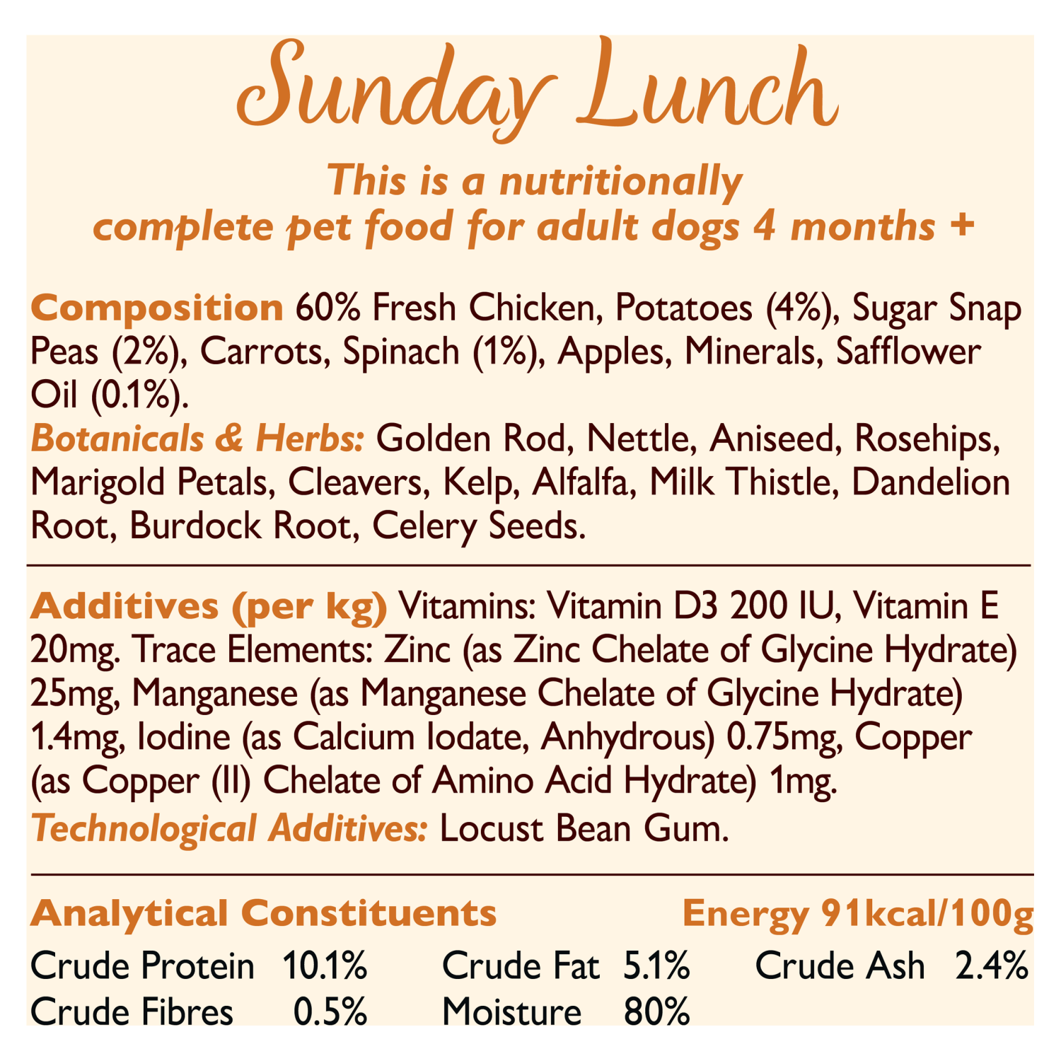 Lily's Kitchen Proper Food for Dogs Sunday Lunch 400g - UK Food & Drink - 5060184242967