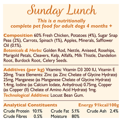 Lily's Kitchen Proper Food for Dogs Sunday Lunch 400g - UK Food & Drink - 5060184242967