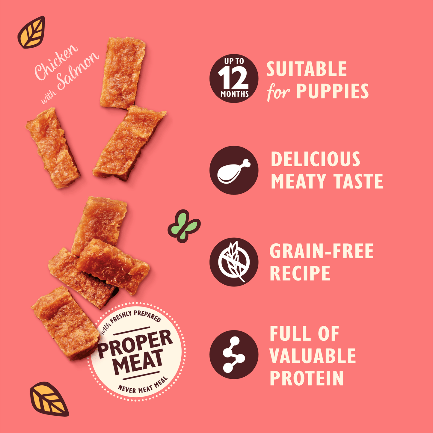 Lily's Kitchen Puppy Chicken Nibbles with Salmon 70g - UK Food & Drink - 5056273602156