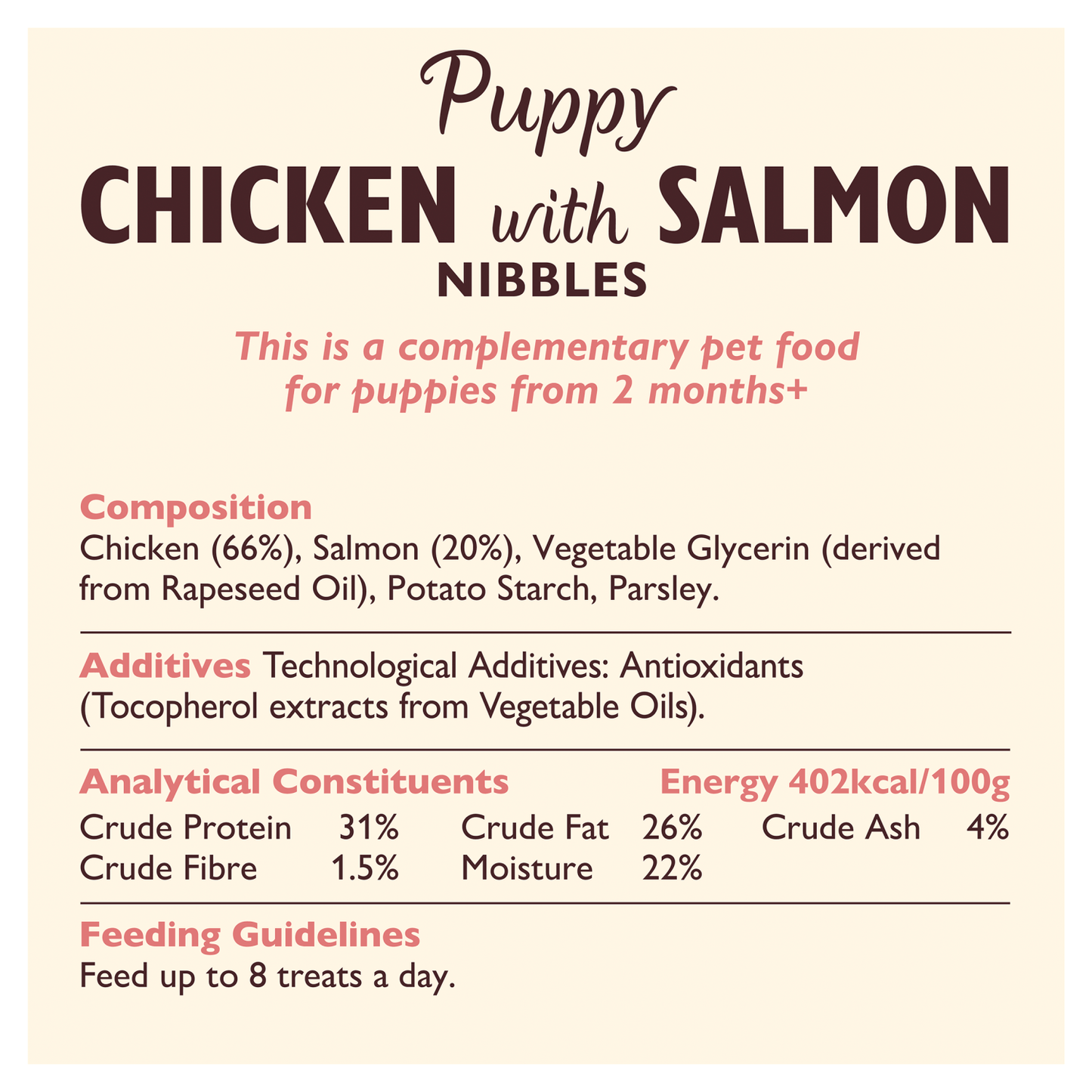Lily's Kitchen Puppy Chicken Nibbles with Salmon 70g - UK Food & Drink - 5056273602156