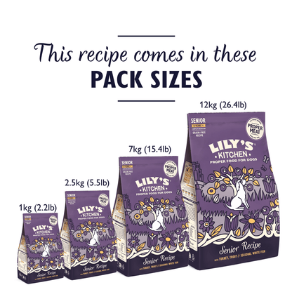 Lily's Kitchen Senior Recipe Complete Nutrition Senior 8 Years+ 1kg - UK Food & Drink - 5060184242042