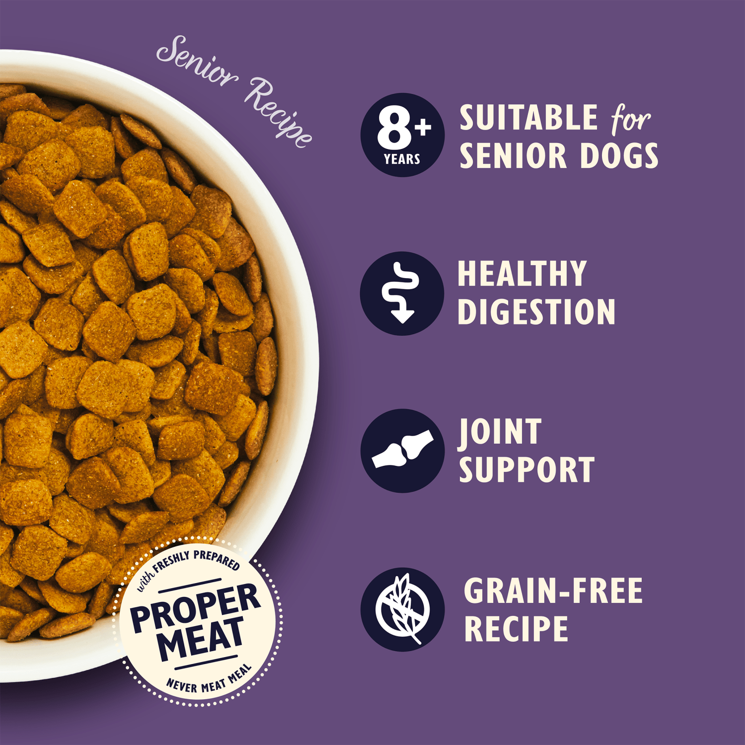 Lily's Kitchen Senior Recipe Complete Nutrition Senior 8 Years+ 1kg - UK Food & Drink - 5060184242042