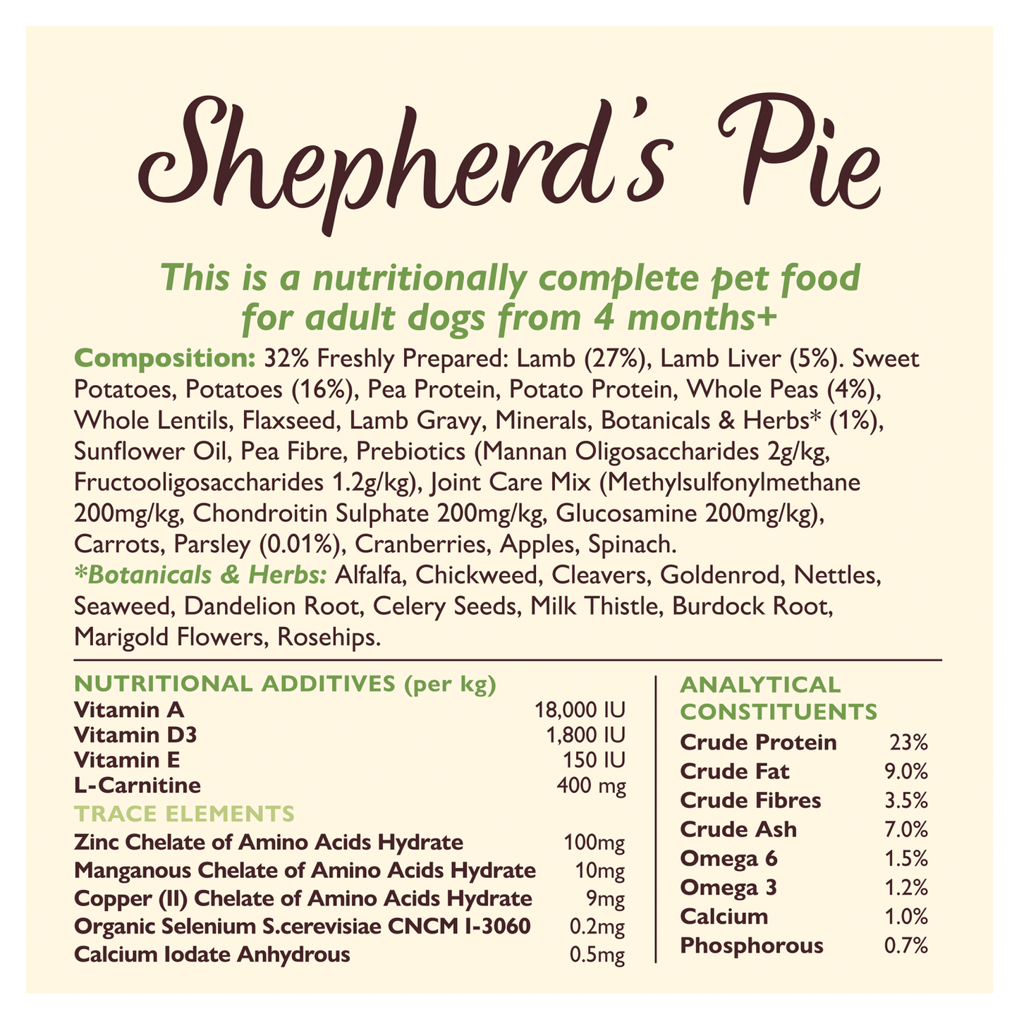 Lily's Kitchen Shepherd's Pie Adult Complete Nutrition 1kg - UK Food & Drink - 5060184241144