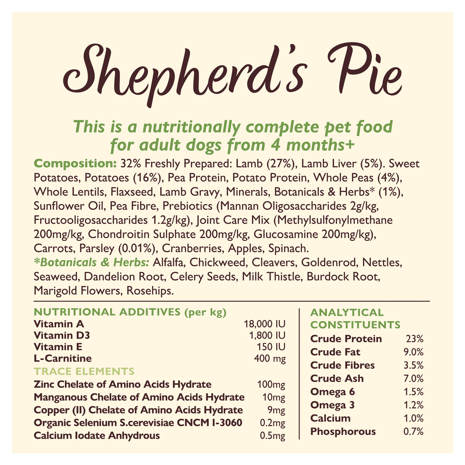 Lily's Kitchen Shepherd's Pie Adult Complete Nutrition 1kg - UK Food & Drink - 5060184241144