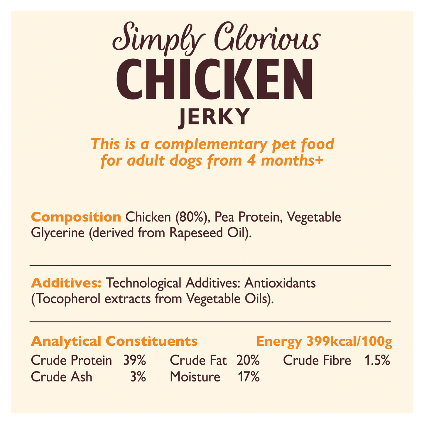 Lily's Kitchen Simply Glorious Chicken Jerky 70g - UK Food & Drink - 5060184249836