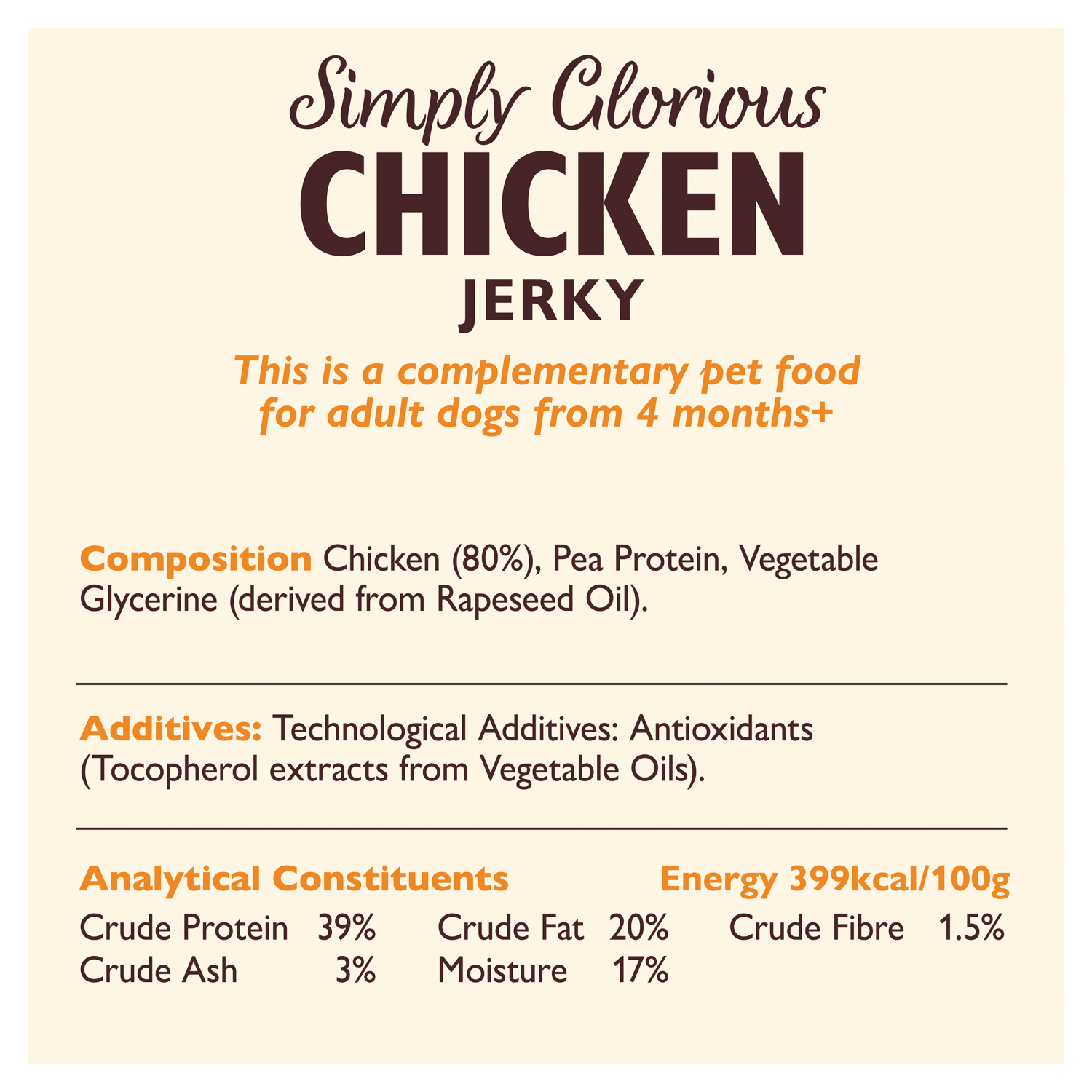 Lily's Kitchen Simply Glorious Chicken Jerky 70g - UK Food & Drink - 5060184249836