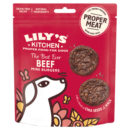 Lily's Kitchen The Best Ever Beef Mini Burgers 70g - UK Food & Drink - 5060184249799