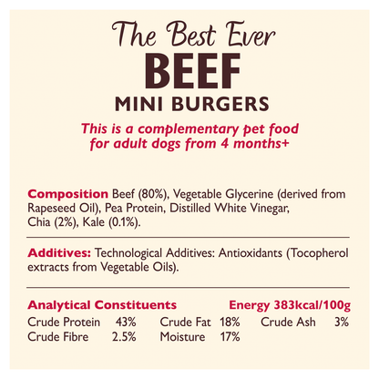 Lily's Kitchen The Best Ever Beef Mini Burgers 70g - UK Food & Drink - 5060184249799