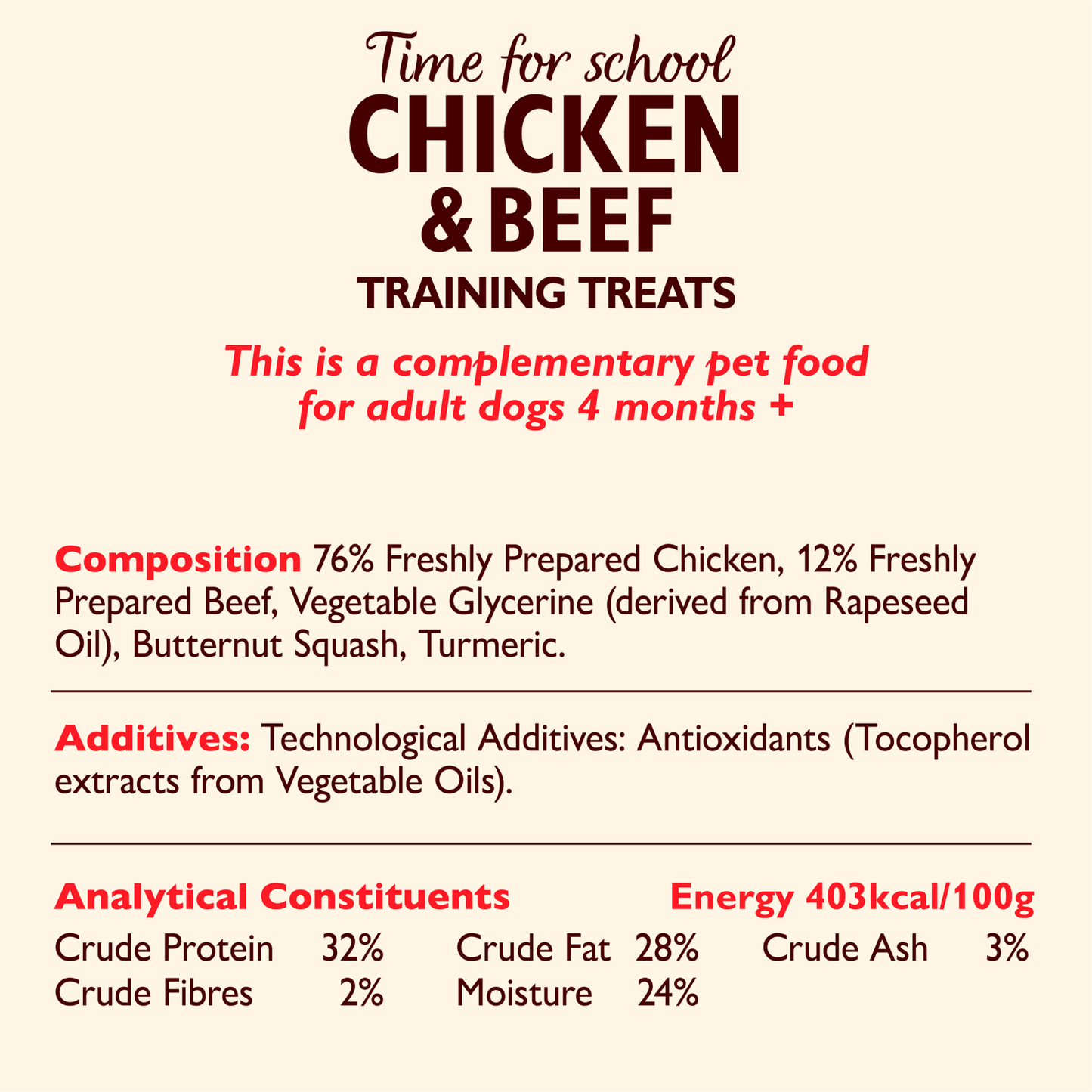 Lily's Kitchen Time for School Training Treats with Chicken & Beef 70g - UK Food & Drink - 5056273604747
