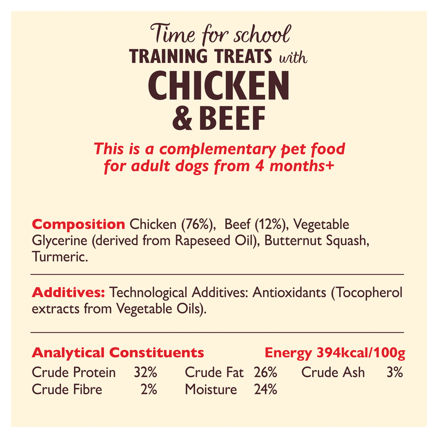 Lily's Kitchen Time for School Training Treats with Chicken & Beef 70g - UK Food & Drink - 5056273604747