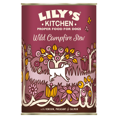 Lily's Kitchen Wild Campfire Stew with Venison, Pheasant Salmon 400g - UK Food & Drink - 5060184240468