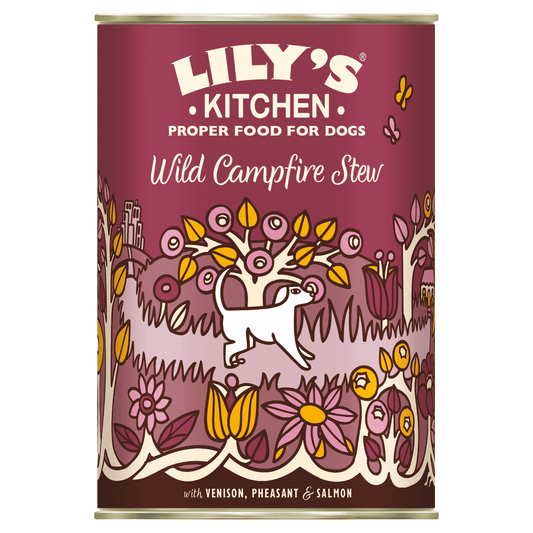 Lily's Kitchen Wild Campfire Stew with Venison, Pheasant Salmon 400g - UK Food & Drink - 5060184240468