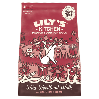 Lily's Kitchen Wild Woodland Walk with Duck, Salmon & Venison 1kg - UK Food & Drink - 5060184240499