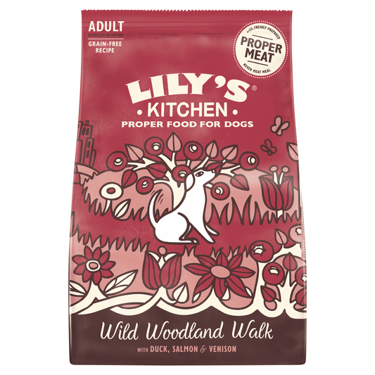 Lily's Kitchen Wild Woodland Walk with Duck, Salmon & Venison 1kg - UK Food & Drink - 5060184240499