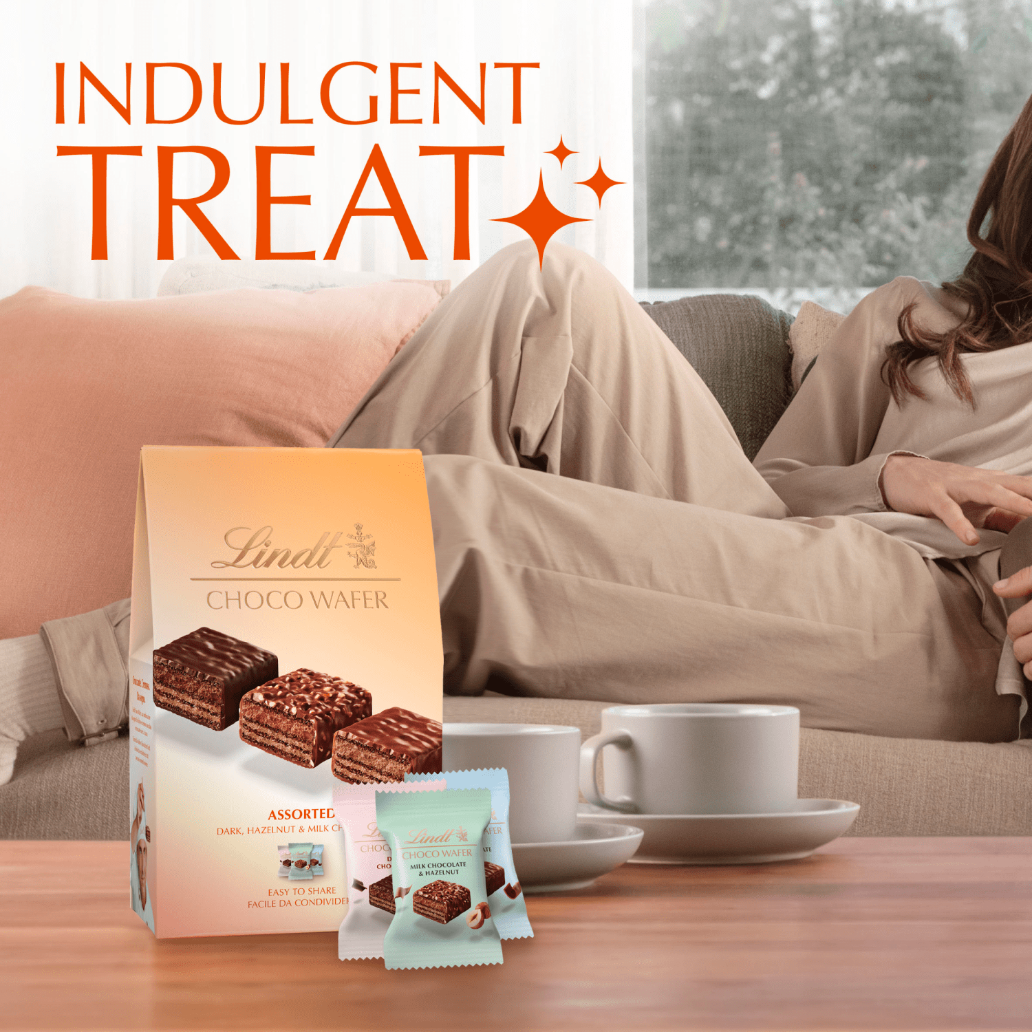 Lindt Choco Wafer Assorted Chocolate Sharing Box 138g - UK Food & Drink - 8003340806617